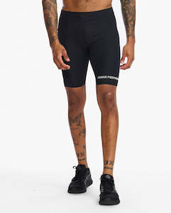 Mens Tri Bottoms: MENS AERO TRI SHORT BLACK WHITE