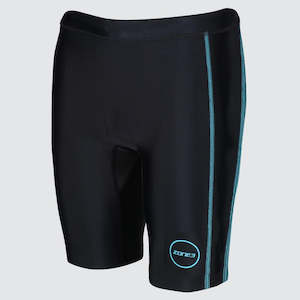 Womens Activate Tri Shorts Black Turquoise Zone3