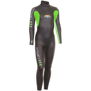 Kids Torpedo Green Wetsuit