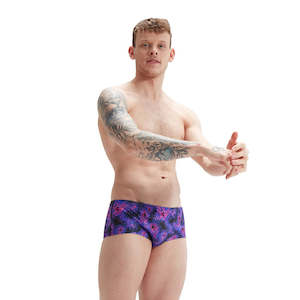 Mens Briefs: MENS 13.5CM ALLOVER BRIEF BLACK COBALT INDIGO