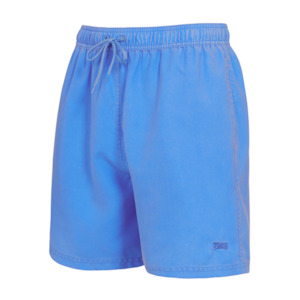 Mens Swim Shorts: MENS MOSMAN WASHED 15" SHORTS BLUE ZOGGS