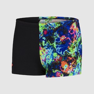 Boys Aquashorts: DIGI PLCM ASH/BLK/V O/LPS/CBLT/LT A SPEEDO