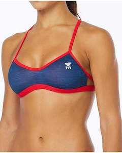 Womens Tops: SANDBLASTED MOJAVE TIEBACK TOP & MINI BIKINI NAVY TYR