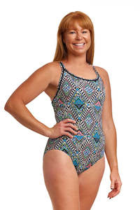 Womens Fuller Figure: LADIES WEAVE PLEASE LOCKED IN LUCY ONE PIECE