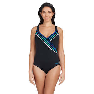 Womens Suffolk Concealed Underwire Black/blue Zoggs