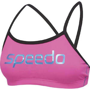 Womens Two Peice: ENDURANCE+ CROP SET PINK/BLK SPEEDO