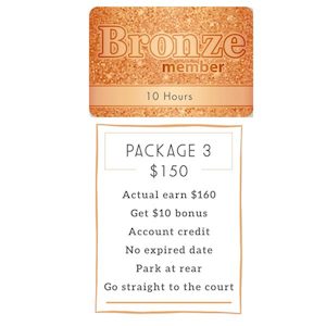 Bronze Badminton Membership Passcard