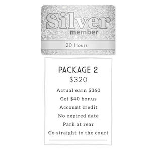 Silver Badminton Membership Passcard