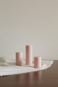 Coloured Pillar Candles (Pack of 6) TableLook Hire