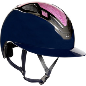 Suomy Apex Wood Lady Peak Gloss Navy/Pink Helmet tackshop.co.nz