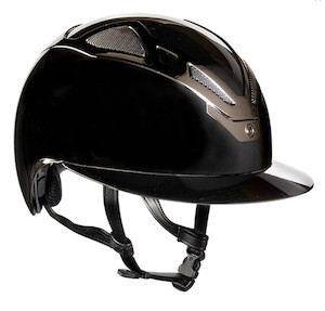 Suomy Apex Chrome Lady Peak Black Gloss Helmet tackshop.co.nz