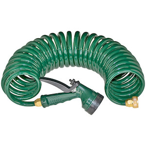 Coiled Stable Hose tackshop.co.nz