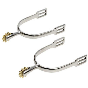 Zilco Heavy Rowel Dressage Spurs tackshop.co.nz