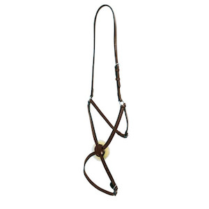 Platinum Mexican Grackle Noseband tackshop.co.nz