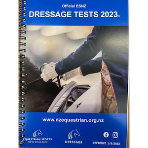 Dressage Test Book 2023 tackshop.co.nz