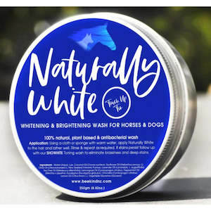 Direct: NATURALLY WHITE- Soap Wash For Horses & Hounds 'Touch-up Tin'