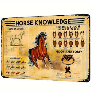 Horse Knowledge Metal Sign