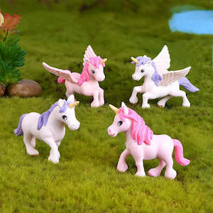 Unicorn and Pegasus Cake Decorations (4 pieces)