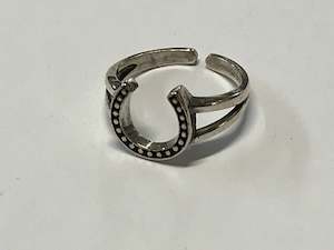 Direct: Silver Horseshoe Adjustable Ring