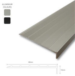 Internet only: Series 7 Aluminium Stair Nosing - Solid Aluminium