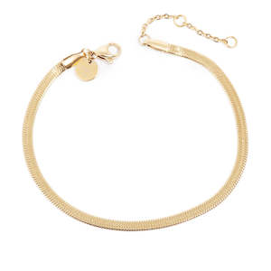 3046-0093 Steel Clean Collection Snake Bracelet Gold