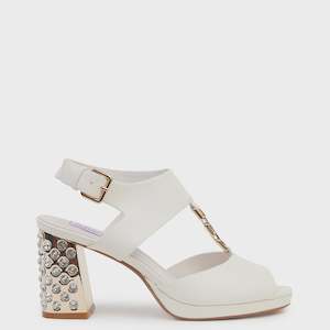 Womenswear: Barbie Heel - White Calf