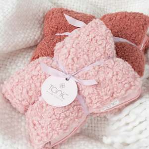 Boucle Heat Pillow - Rose