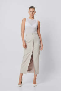 Cannes Midi Skirt - Natural