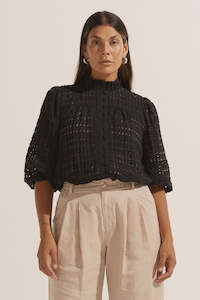 Womenswear: Wayfarer Top - Black Window