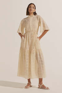 Womenswear: Navigate Dress - Cream Window