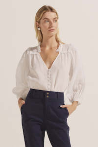 Womenswear: Brigade Top - Porcelain