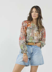 Womenswear: Apache Blouse - Patch Print