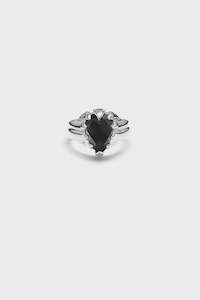 Womenswear: Love Claw Drop Ring - Onyx