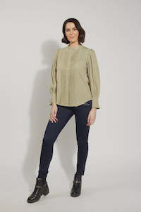 Womenswear: Bedford Blouse - Soft Green