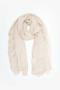 Textured Natural Scarf