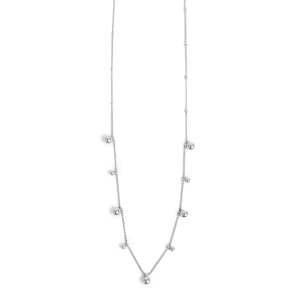 2047-0015 - Miniature Steel Necklace Silver Balls