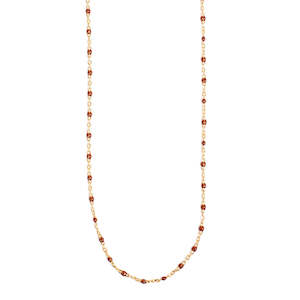 Womenswear: 2046-0248 - Pure Steel Brown Enamel Necklace