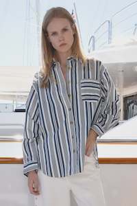 Womenswear: Just Casually - Navy Stripe