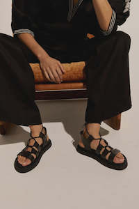 Record Sandal - Black