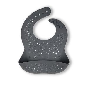 Platinum Silicone Bib - Star