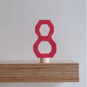 Toy: Wooden Number Eight Decoration