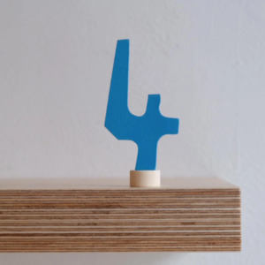 Toy: Wooden Number Four Decoration