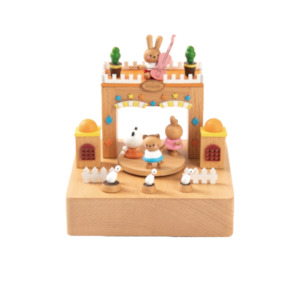 Toy: Animal Waltz - Universal World 80 Days Tune - Premium Wooden Music box