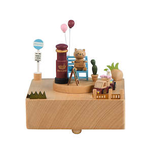 Send It To The Future - The City of the Sky Tune - Premium Wooden Music box