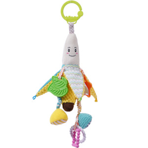 Jollybaby Soft Banana Hanging Toy with Teether - 40cm