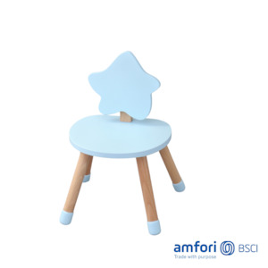 Premium Kids Wood Chair - Starfish