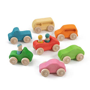 Prism Play Wooden Convertible 7 Pcs Set with 3 Peg Dolls