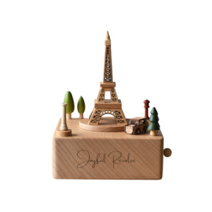 Eiffel Tower Wooden Music Box - Meet Tune