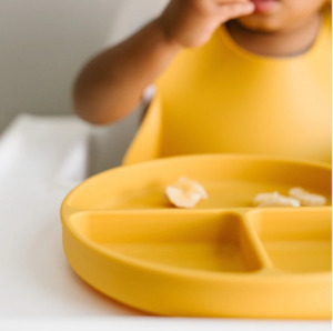 Toy: Platinum Silicone Feeding Set - Mustard