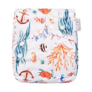 Oceanic Delight Reusable Cloth Nappy | One Size Fits 3~17kg